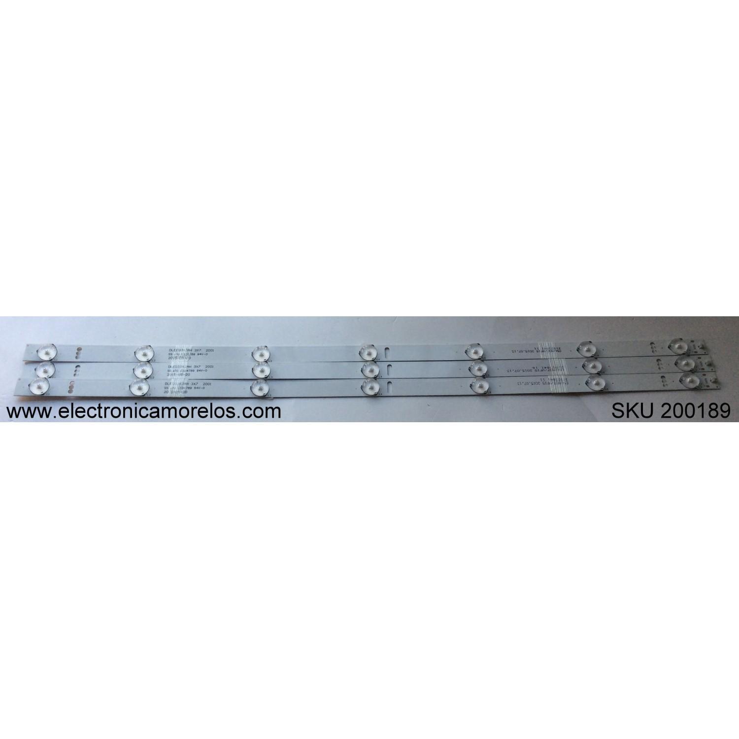KIT DE LED PARA TV / ELEMENT HV320WX2-506 / DLED32KJAH 3X7 / MODELO ELEFW328